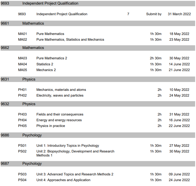 3 三大考试局发布2022年A Level夏季大考时间表22.png