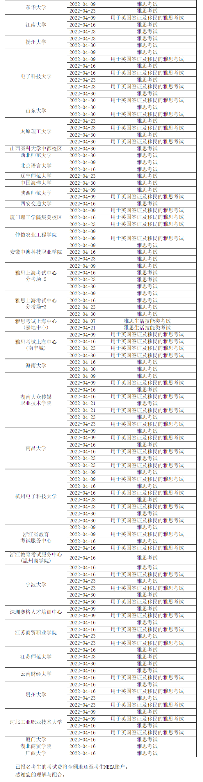 1 4月-5月雅思考试取消可报名考点汇总2.png