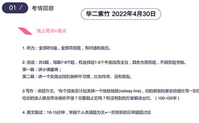 2022年4月上海WLSA、华二紫竹、领科、光华剑桥考情分析