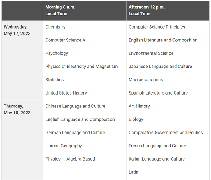 2 2023年AP考试时间安排公布4.png
