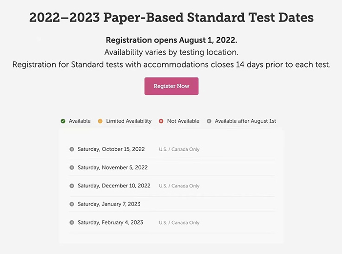 2022-2023年SSAT考试日期公布丨附报名流程