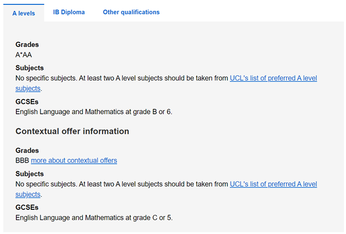 6 UCL 2023入学A Level、IB和英语成绩要求4.png