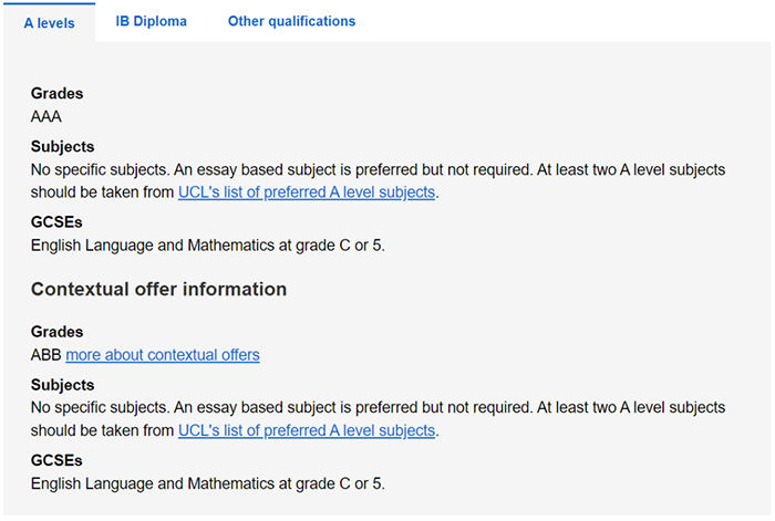 6 UCL 2023入学A Level、IB和英语成绩要求14.png