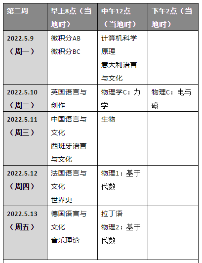 2022年AP考试时间新鲜出炉！看看你的考试安排！